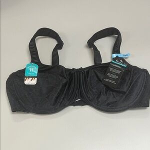 Bali Elegant Black Underwire Bra / Minimizer 38C